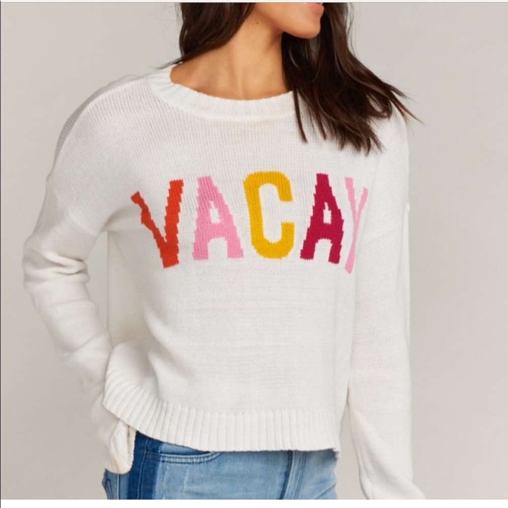 Show me your mumu cropped varsity sweater